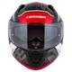 Motorradhelm Cassida Aero Drome schwarz perlmutt/rot/weiß/grau
