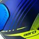 Motorradhelm Cassida Aero Drome blau/gelb fluo/hellblau/weiß