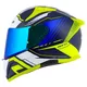 Motorradhelm Cassida Aero Drome blau/gelb fluo/hellblau/weiß