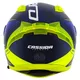 Motorradhelm Cassida Aero Drome blau/gelb fluo/hellblau/weiß