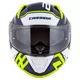 Motorradhelm Cassida Aero Drome blau/gelb fluo/hellblau/weiß