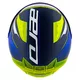 Motorradhelm Cassida Aero Drome blau/gelb fluo/hellblau/weiß