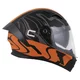 Cassida Orbit Multivers Motorradhelm schwarz matt/orange/grau/weiß