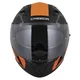 Cassida Orbit Multivers Motorradhelm schwarz matt/orange/grau/weiß