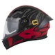Motorradhelm Cassida Orbit Multivers schwarz matt/rot/grau/gelb