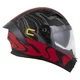 Motorradhelm Cassida Orbit Multivers schwarz matt/rot/grau/gelb