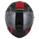 Motorradhelm Cassida Orbit Multivers schwarz matt/rot/grau/gelb