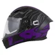 Cassida Orbit Multivers Motorradhelm schwarz matt/violett/grau/weiß