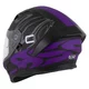Cassida Orbit Multivers Motorradhelm schwarz matt/violett/grau/weiß
