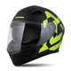 Motorradhelm Cassida Orbit Grind schwarz matt/gelb fluo