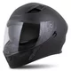 Motorradhelm Cassida Orbit Solid schwarz matte/schwarz