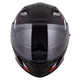 Cassida Orbit StriX Motorradhelm rot/grau/weiß/schwarz