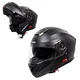 W-TEC Cullo aufklappbarer Motorradhelm - fluo gelb - schwarz matt