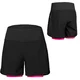 Lockere Damen-Radhose Etape Claudia - schwarz/ rosa