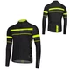 Herren-Radtrikot mit langen Ärmeln Etape Comfort 2.0 - schwarz/gelb fluo