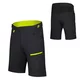 Lockere Herren-Radhose Etape Freedom 3.0 - černá/limeta - černá/limeta