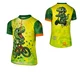 Kinder-Radtrikot Etape Rio - bílá/růžová (jednorožec) - grün