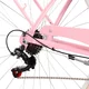 Damen-Stadtfahrrad Le Grand Lille 2 28" Gen 001 - růžová / šedá / lesk