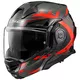 Klappbarer Motorradhelm LS2 FF901 Advant X Carbon Future Gl Rot P/J