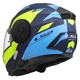 Klappbarer Motorradhelm LS2 FF902 Scope II Duria Blau H-V Gelb