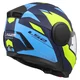 Klappbarer Motorradhelm LS2 FF902 Scope II Duria Blau H-V Gelb