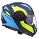 Klappbarer Motorradhelm LS2 FF902 Scope II Duria Blau H-V Gelb