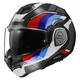 Flip-up Motorradhelm LS2 FF906 Advant Sport Gloss Schwarz Blau Rot P/J