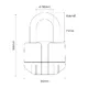Kettenschloss Oxford Big Boss Alarm 150 cm