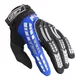 Kinder Motocross-Handschuhe Pilot - schwarz - schwarz-blau