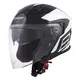 Cassida Jet Tech Corso Motorradhelm - schwarz matt/gelb hi-vis - schwarz/weiss