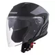 Cassida Jet Tech Corso Motorradhelm - schwarz matt/gelb hi-vis - black matt/grau