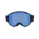 Motocrossbrille RedBull Spect Strive Panovision, blau matt, spiegelblaues Plexiglas
