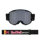 Motocrossbrille RedBull Spect Strive Panovision, schwarz matt, silber verspiegeltes Plexiglas