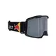 Motocrossbrille RedBull Spect Strive Panovision, schwarz matt, silber verspiegeltes Plexiglas