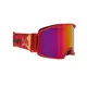 Motocross-Brille RedBull Spect Strive Panovision, rot matt, lila Spiegelplexi