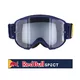 Motocrossbrille RedBull Spect Strive Panovision, dunkelblau matt, klares Plexiglas