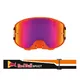 Motocross-Brille RedBull Spect Strive, orange matt, lila verspiegeltes Plexiglas