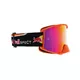 Motocross-Brille RedBull Spect Strive, orange matt, lila verspiegeltes Plexiglas