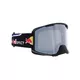 Motocrossbrille RedBull Spect Strive, schwarz matt, silber verspiegeltes Plexiglas