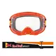 Motocross-Schutzbrille RedBull Spect Strive, orange matt, klares Plexiglas