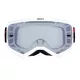 RedBull Spect Evan Motocross-Brille, weiß, rauch/silbernes Plexiglas