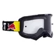 Motocross-Brille RedBull Spect Evan, schwarz, klares Plexiglas