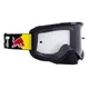 Motocross-Brille RedBull Spect Evan, schwarz, klares Plexiglas
