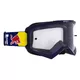 Motocross-Schutzbrille RedBull Spect Evan, blau, klares Plexiglas
