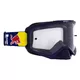 Motocross-Schutzbrille RedBull Spect Evan, blau, klares Plexiglas