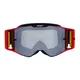 Motocross-Brille RedBull Spect Torp, schwarz/rot matt, silbernes Spiegelplexiglas