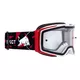 RedBull Spect Torp Motocrossbrille, weiß/rot, klares Plexiglas