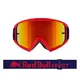 Motocrossbrille RedBull Spect Whip, rot matt, rot verspiegeltes Plexiglas