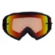 Motocrossbrille RedBull Spect Whip, schwarz matt, rot verspiegeltes Plexiglas