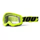 100% Strata 2 Motocross-Brille - Summit türkis-rot, klares Plexiglas